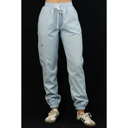 Spodnie medyczne SCRUBS MEDI TEDDY - LLEVANTI BABY BLUE